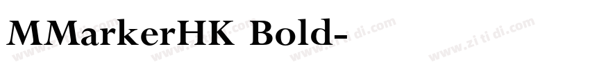 MMarkerHK Bold字体转换